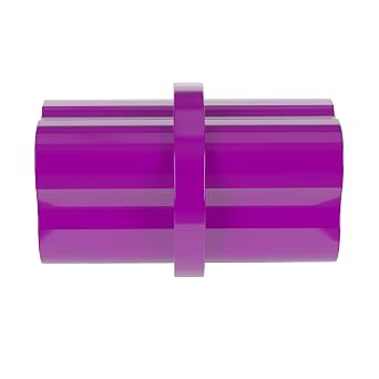 FORMUFIT F034ICO-PU-10 Internal PVC Coupling, Furniture Grade, 3/4 Size, Purple (Pack of 10)