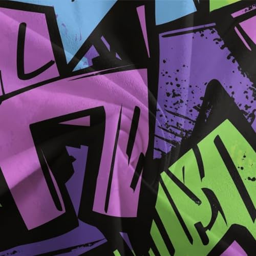 Housse de couette graffiti 3D avec fermeture éclair literie microfibre - 7
