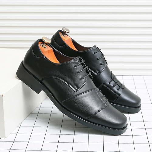 Oxfords Men's Vintage Business Formal Shoes Classic Leather Lace Up Uniform Suit Wedding Party Party Dress Derby Shoes4
