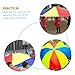 GANAZONO Rainbow Parachute for Team Game Prop for Kindergarten Outdoor Activities Develops Motor Skills Cognitive Skills and Teamwork Boys