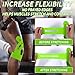12pcs Precut Kinesiology Tape for Knees, Breathable & Waterproof Knee Support Tape Strips Latex-Free Elastic Athletic Stickers for Knee Comfort, Stability & Muscle Support Patches (Green)