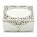 OnePlace Gifts Filigree Keepsake Box Personalized Jewelry Box, Engraved Silver-Plated Mother of Pearl Trinket Box