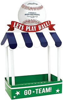 Amscan Rawlings Baseball Multicolor Treat Stand - 20.5" x 12" (1 Pc) - Foam Core & Paper Party Display - Perfect for Parties & Events