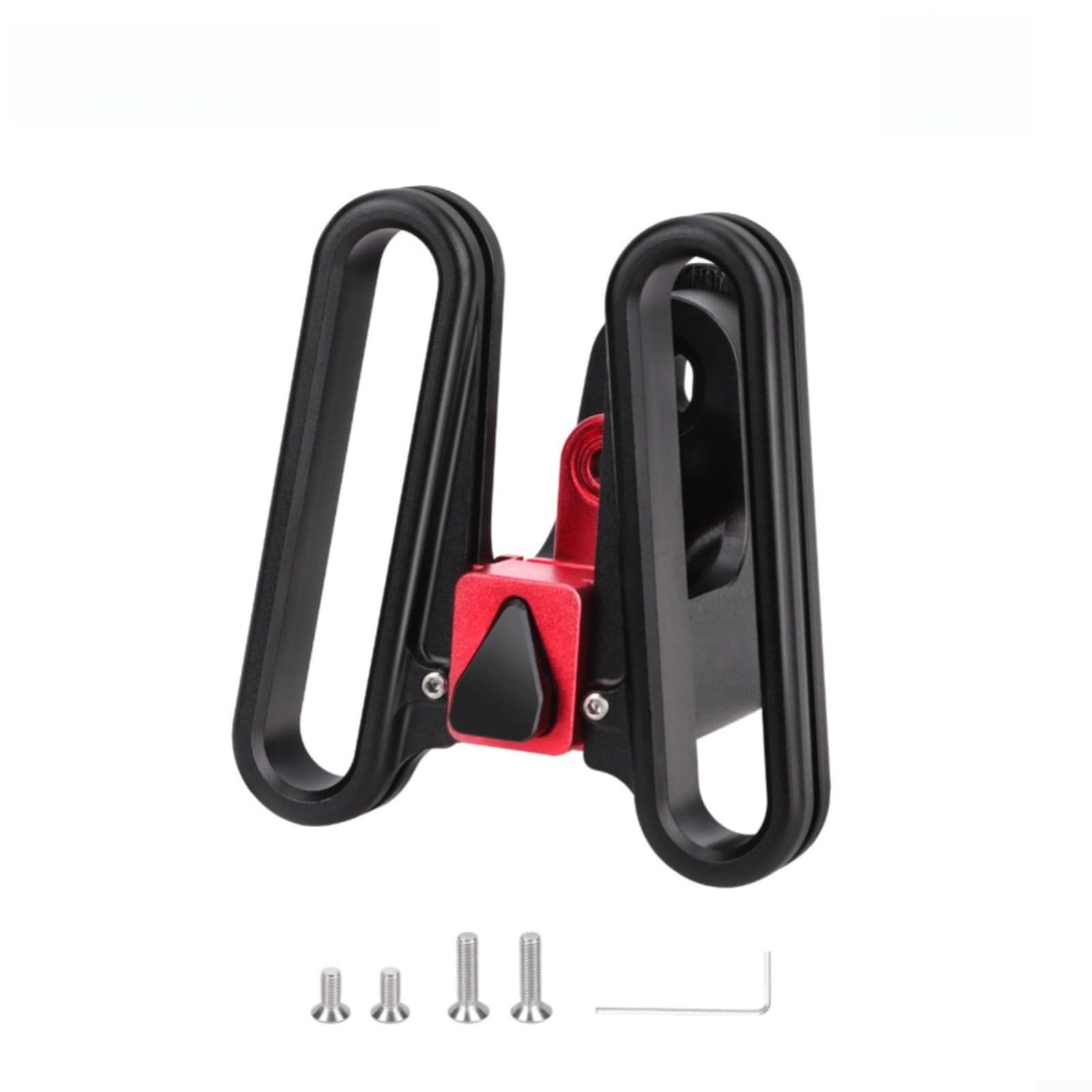 Support de nez de vélo pliable en alu noir | Adaptateur avant de porte-bagages sans outil