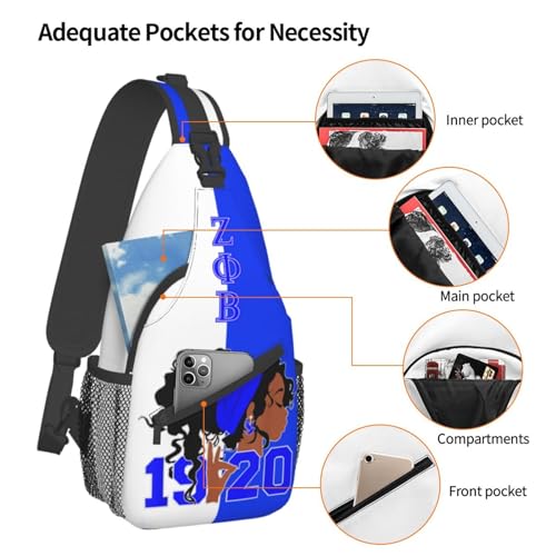 Sling Bag for Women Sorority Gifts Lightweight Crossbody Daypack with Adjustable Chest Bag for Sports Travel, Hiking4