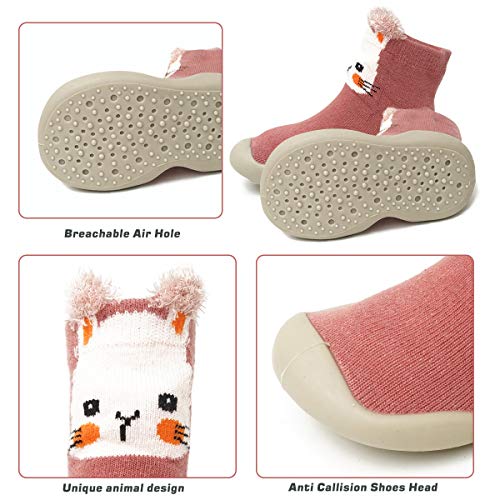 Baby Toddler Sock Shoes TPE Sole Non-Skid Floor Slipper Baby Boy Girls Breathable Thick Indoor Outdoor Winter Warm Shoes Socks2