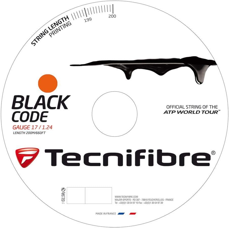 Tecnifibre Black Code 16/1.28 String Fire Reel - 660'