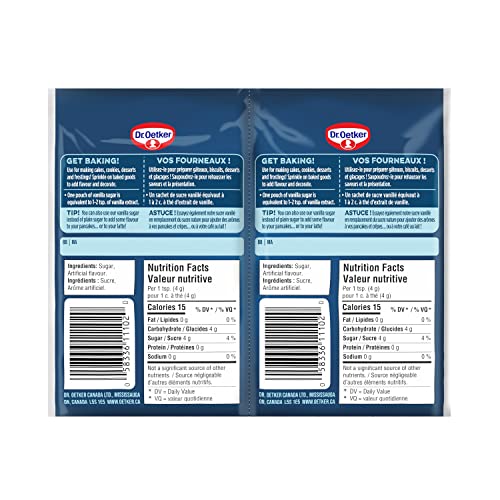 Dr. Oetker Vanilla Sugar - 6x9g (Imported from Canada)