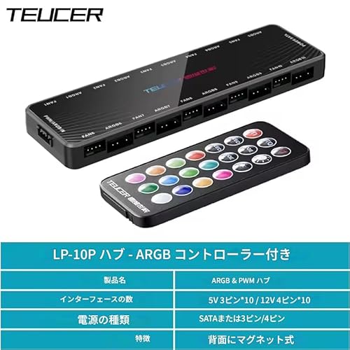 zmart TEUCER LP-10 ARGB/PWM ハブ