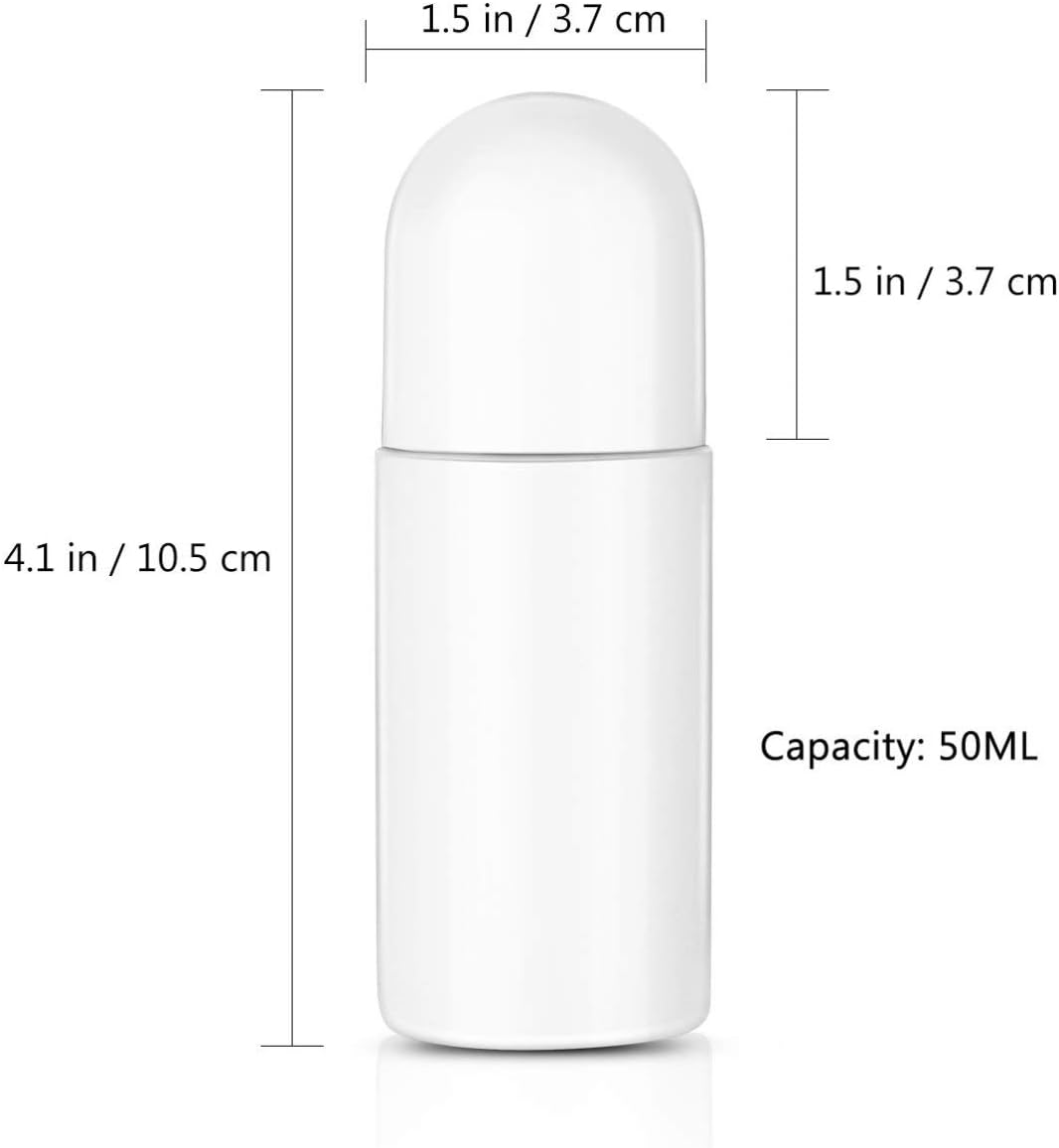 10Pcs Empty Refillable Roll On Bottles Leak- Proof Reusable Roll On Bottles DIY Containers Containers White Roller Ball
