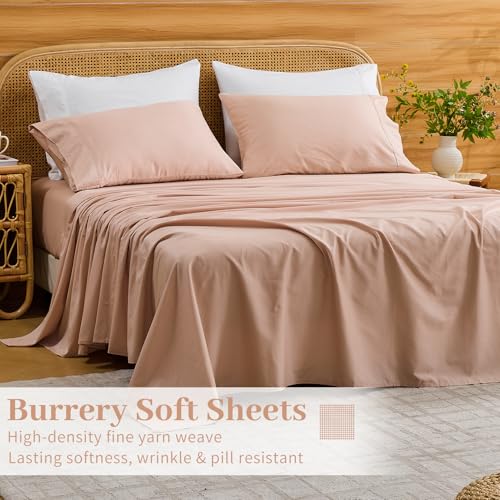 Image of Bedlifes 1000TC Egyptian Cotton Cal King Sheets, 4Pcs, 16 inch Deep Pocket | Cooling & Breathable, Ultra Soft, Hotel Comfort, Sateen Weave, OEKO-TEX Certified, Easy-Care Machine Washable