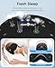 MUSICOZY Sleep Headphones Breathable Sleep Mask Bluetooth 5.4 Wireless Earphones Mask Sleeping Eyemask for Side Sleepers for Women Men Travel Meditation Gift (Mesh Black)