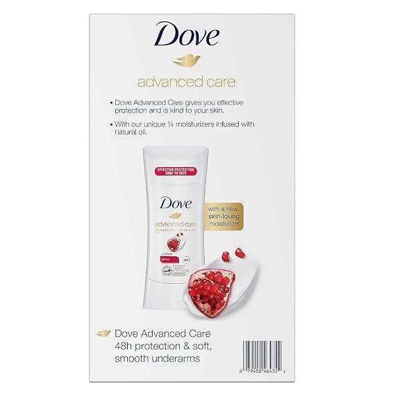 Dove Advanced Care Antiperspirant, 2.6 Ounce (Pack of 4)