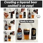 The Perfect Black And Tan Beer Layering Tool - Bartender Accessory for Layered Beer Cocktails - Image 2