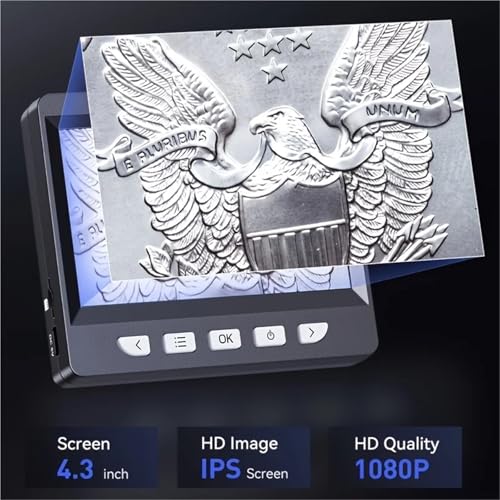 Microscope numérique LCD 4.3" IPS portable grossissement 1000X - 2