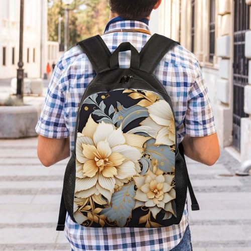 Mochila para senderismo unisex con diseño floral miniatura 7