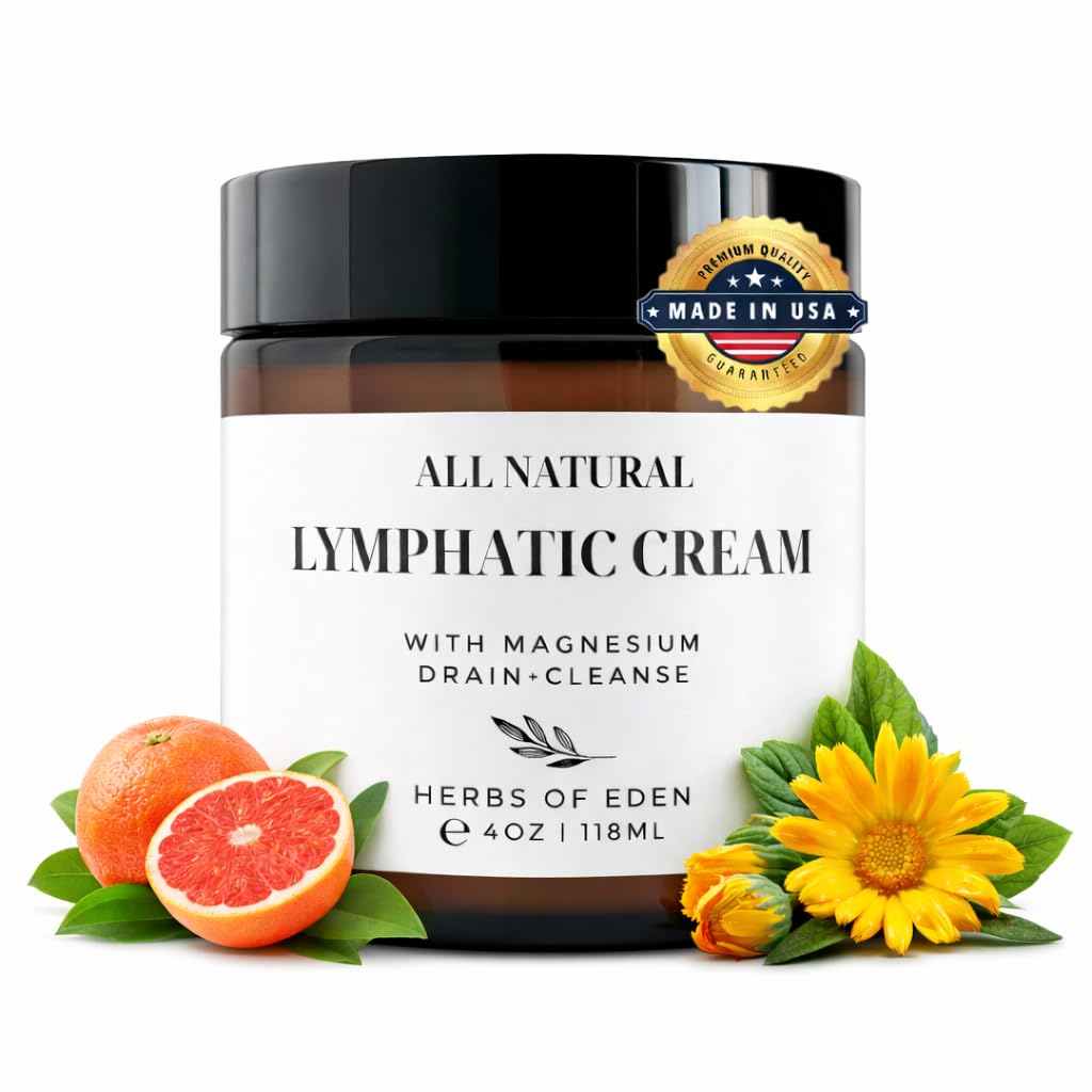 Organic Lymphatic Massage Cream with Magnesium