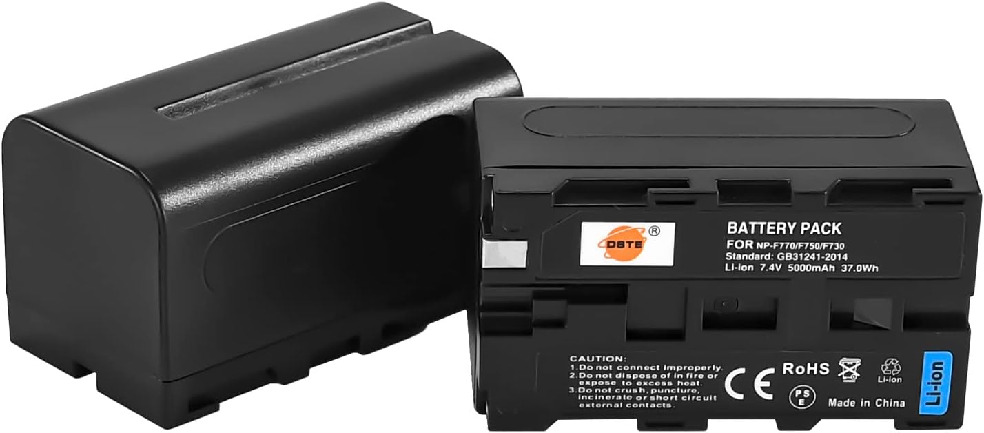 2PCS NP-F750 Battery Compatible with Sony CCD-SC65 DCR-TRV9 CCD-TRV82 CCD-TR3000 CCD-TRV85 DCR-VX200 CCD-TR3300