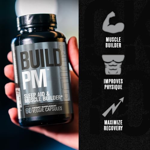 Jacked Factory BUILDPM01 Build Pm Night Time Muscle Builder & Sleep Aid - Post Workout Recovery & Sleep Support Supplement W/Vitacherry Tart Cherry, Ashwagandha, & Melatonin thumb #3