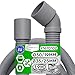 Ablaufschlauch Spülmaschine Universal 1,9 m Intern Ø 30/19 mm Außen Ø 35/25 mm Gerade und Gewinkelt 45° mit dem Originalcode 91670102 für Candy - MADE IN EU - Garantie 5 Jahre - ONIX TECH