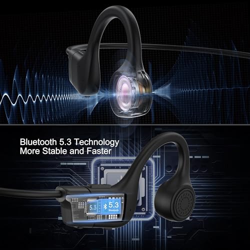 YAGE Bone Conduction Headphones, 2026 Upgraded Open-Ear Bluetooth Wireless Sport Headphones,Waterproof Wireless Headphones with Built-in Mic for Sports,Workout, Running, Hiking, Cycling - Image 3