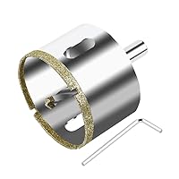 Vista 16 de ASNOMY Sierra perforadora de diamante de 1 pulgada (0.984 in) con broca piloto, sierra de agujero recubierta de punta de diamante de 1 pulgada