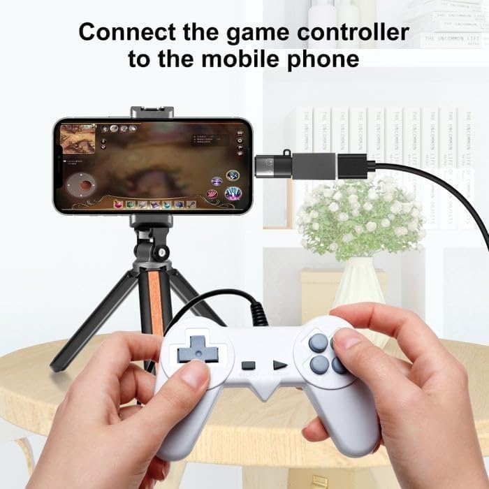 Image of USB-C to Lightning Audio Adapter for iPhone | Mic Support | OTG Converter for Microphone, Charging, Type-C Cable to iPhone Converter | Vlogging, Podcast, YouTube Recording