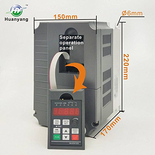 image for HY HUANYANG Huanyang Vector VFD Variable Frequency Drive,Single to 3 P