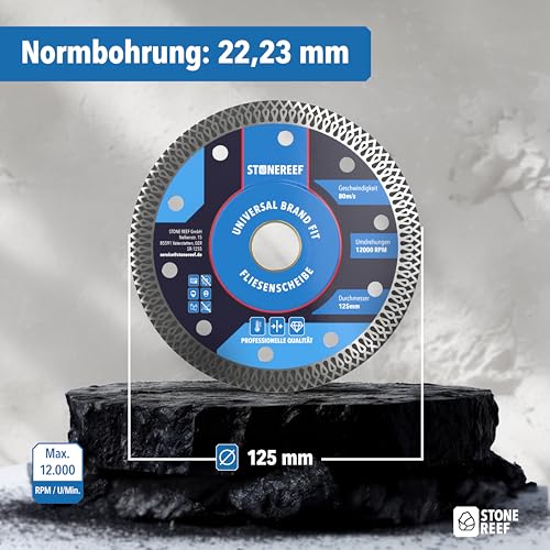 Trennscheiben [125x 1,0x 22,23mm] Extra Dünne, Zweifach Verstärkte Flexscheiben (1mm) – 125mm für Winkelschleifer & Flex – 25er Set für präzise Metallbearbeitung – Ideal für Stahl und Edelstahl