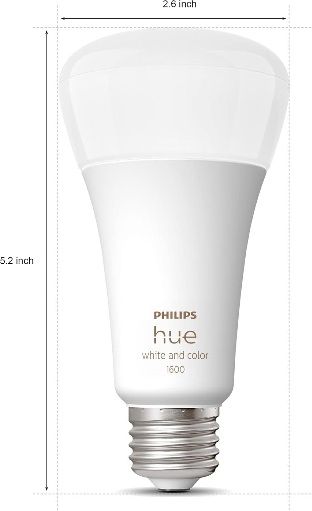 Philips Hue Smart LED A21 Bulb, White and Color Ambiance, E26 Base
