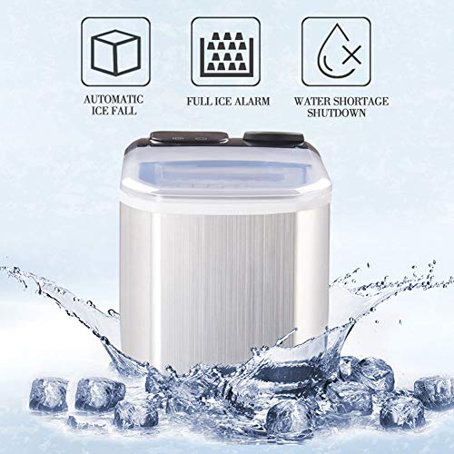 Máquina para hacer cubos de hielo portátil acero inoxidable miniatura 2