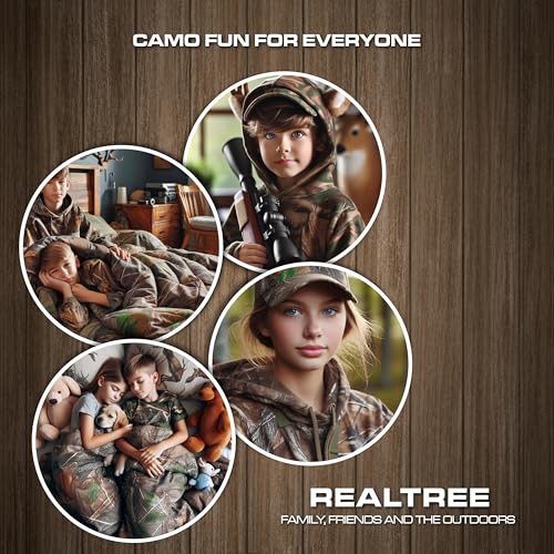Edredón camuflaje Visi-One Realtree APX de 2 piezas para cama individual infantil y juvenil 7