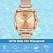 CIVO Rose Gold Womens Watches for Small Wrists, Luxury Waterproof Analog Quartz Square Watch Stainless Steel Ultra-Thin Minimalist Mesh Strap Fashion Elegant Ladies Watch Designer Gifts for Women