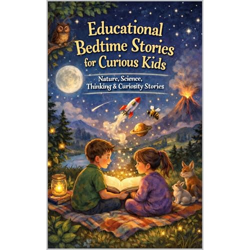 Educational Bedtime Stories for Curious Kids Audiolibro Por Noah Zyon arte de portada