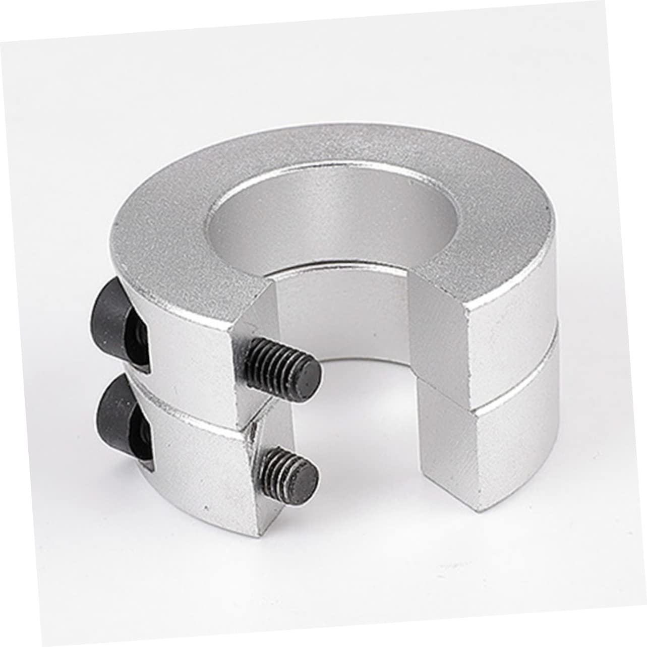 NAMOARLY Rail Stop Ring Wire Track Sbr Rail Stop Collar Collision Block Drill Bit Stop Linear Rail Stop Collars Ring Stop Collar Sbr Linear Rail Stop Collar Wheel Stop Silver Aluminum Alloy