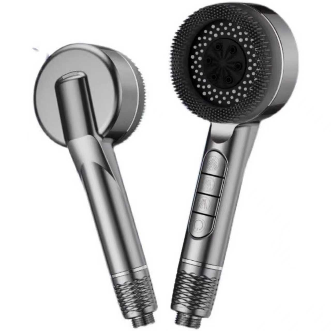 Wysokociśnieniowa głowica prysznicowa i elastyczny zestaw węża z wbudowanym filtrem wody – Premium Silver Blue Shower Head dla orzeźwiającego doświadczenia przypominającego spa