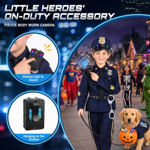 Joycover Halloween Police Officer Costume for Kids, Boys Cop Costumes — view 3