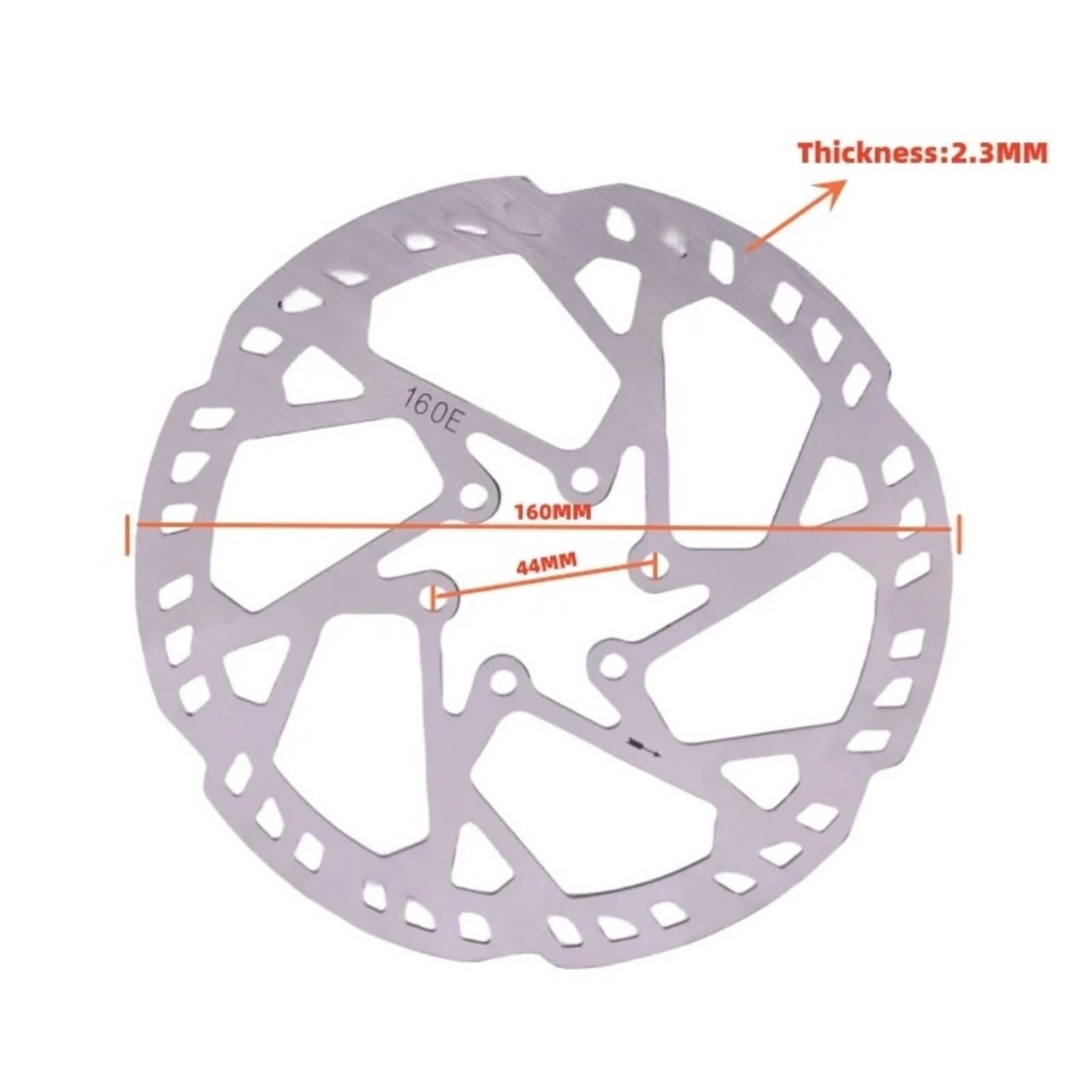 Spessore rotore freno bici elettrica da montagna 2,3 mm Disco 140/160/180/203/220