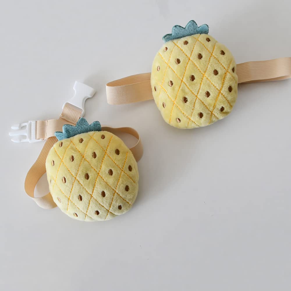 ONECHANCE 1 Pair Cartoon Curtain Buckle Tie Back Curtain Holdbacks Plush Animal Curtain Buckle for Kids Child Nursery Room Window Decorations Color Pineapple — image 1