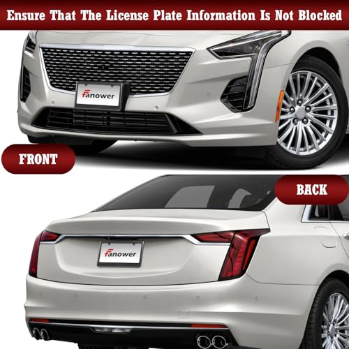 Image of Carbon Fiber License Plate Frames-One Pack Black Front & Rear Black License Plate Holder with Mount Hardware Screws Caps Rattle Proof Pads 2Holes 1Pcs Real Carbon Fiber License Plate Frame