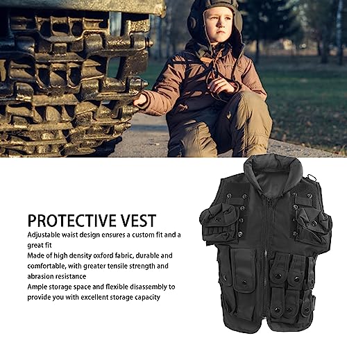 Colete de Treinamento Infantil, Colete de Treinamento Militar de Cintura Ajustável Com Design de Vár