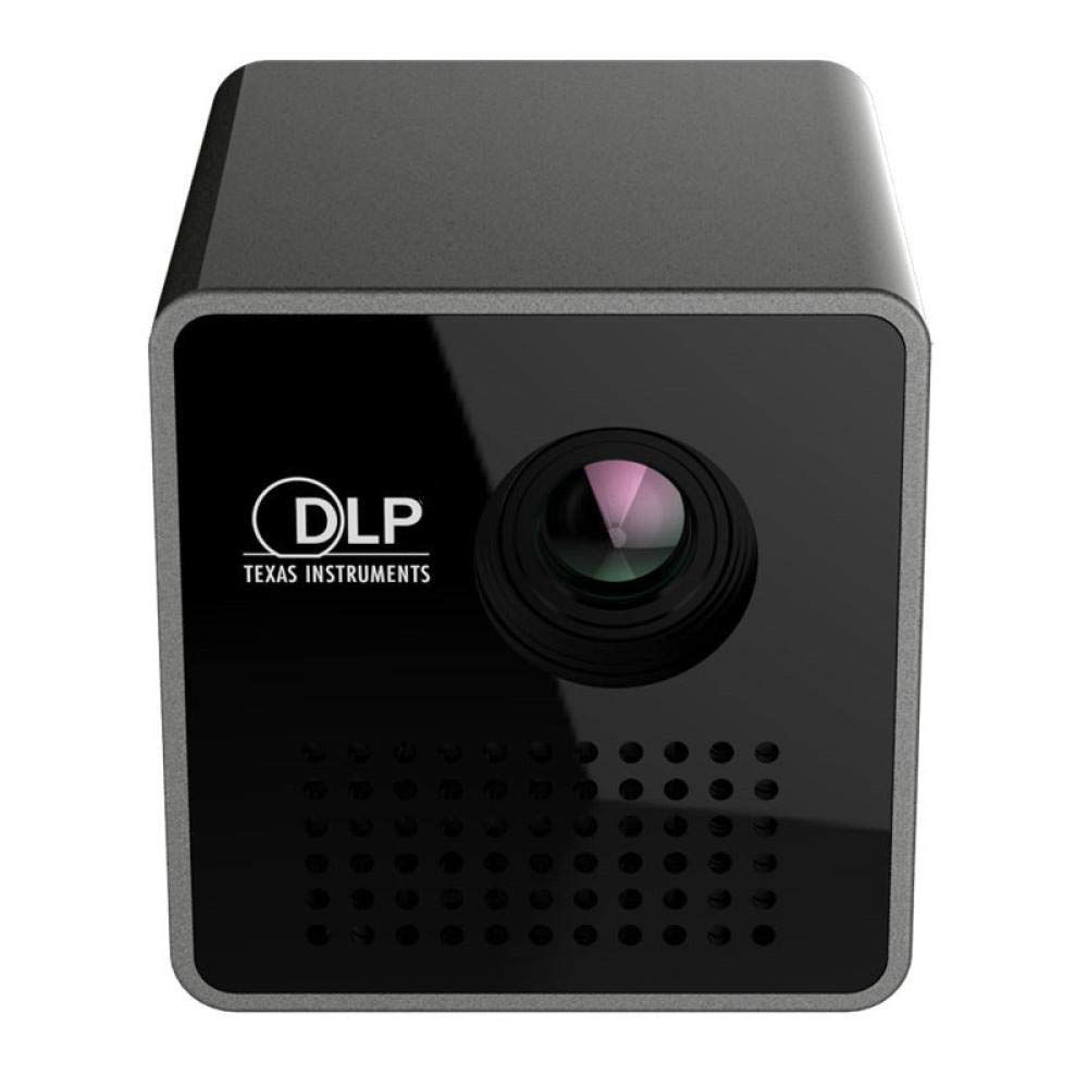 llv Mini proiettore DLP portatile con proiezione wireless e cablata, HDMI, VGA, USB, nero