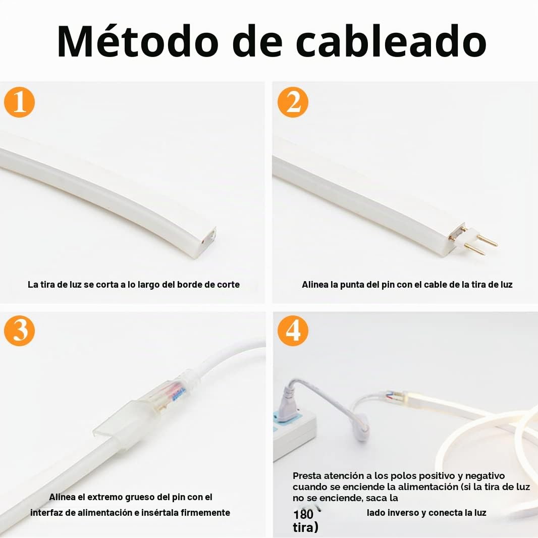 YOODI Tira LED 220V Strip Light 30M Exterior y Interior Impermeable Neón Flexible IP65 120 LED/M para Dormitorio Bar Hotel Patio Jardín Escaleras, con Adaptador y Controlador