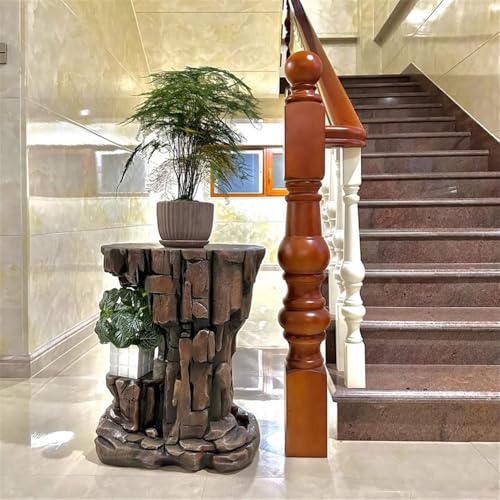 Support de plantes imitation roches socle stable pour pot de bonsaï
