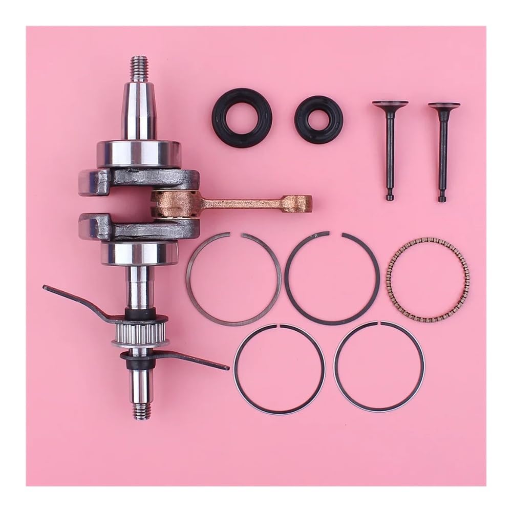 Kit de Juntas de pistón y Sello de Aceite for cigüeñal, Compatible con cortacésped GX35 de 35 CC y Motor pequeño.