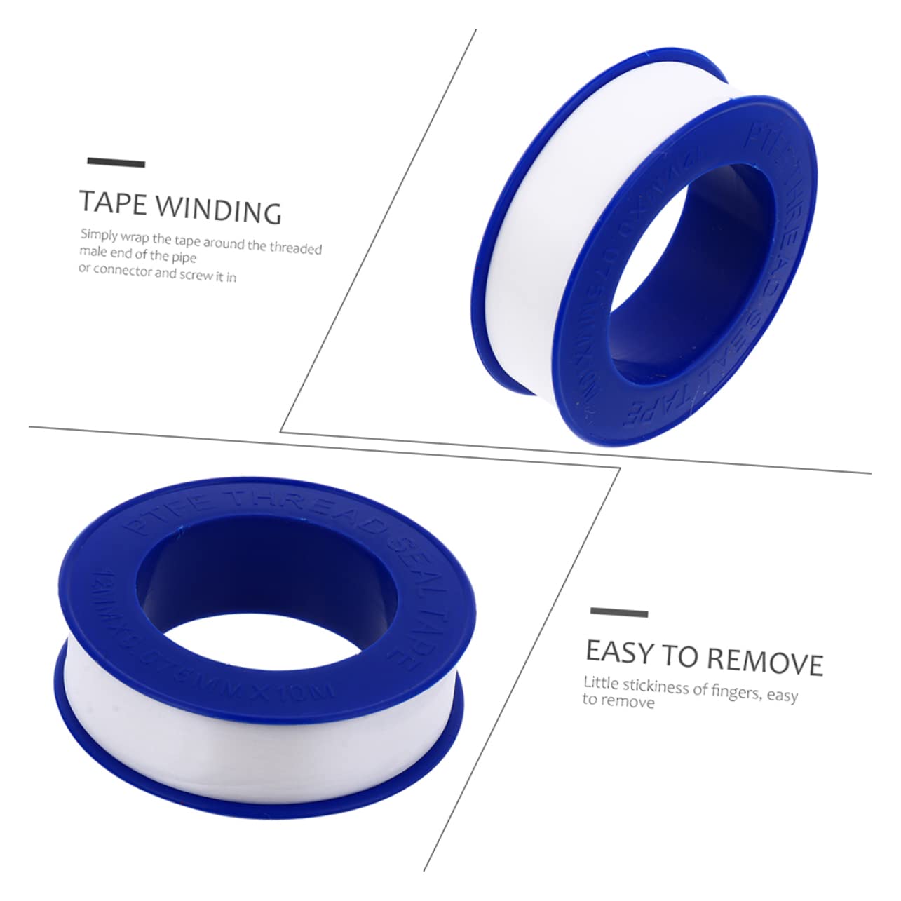 CHILDWEET 20 Rolls PTFE Thread Seal Tape White for Plumbing Sealing Use