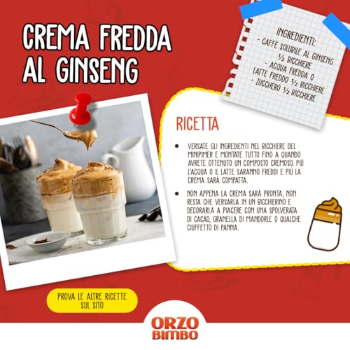 Orzo Bimbo : "Orzo E Ginseng" ,10 Orzo Capsules - Nespresso Compatible 54g