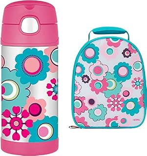 Thermos 355 ml Floral Funtainer Hydration Bottle, Pink