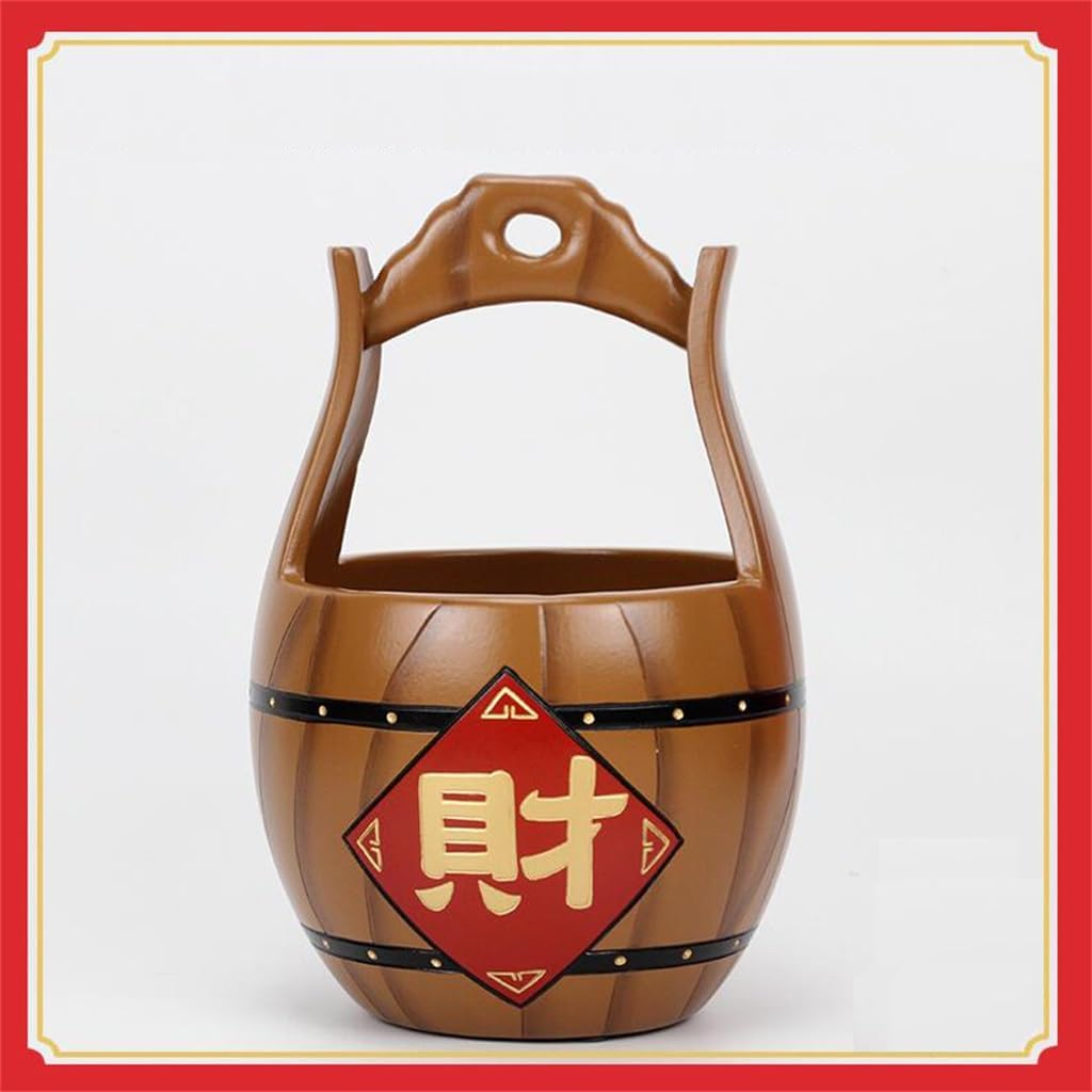 Chinese ceramic bucket storage and decoration home accessories storage tank bookshelf living room Bogu shelf