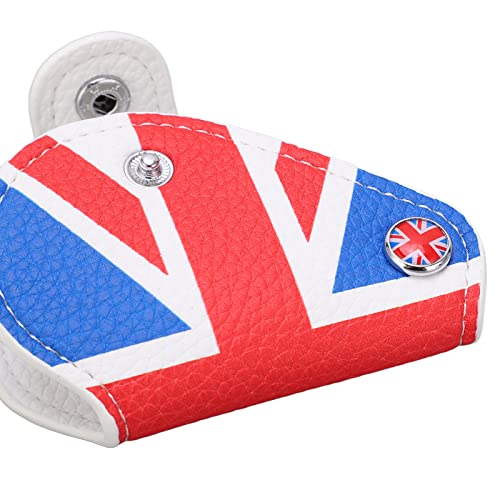 Aramox Capa protetora de chave de carro vermelho azul Reino Unido estilo bandeira remoto para Cooper